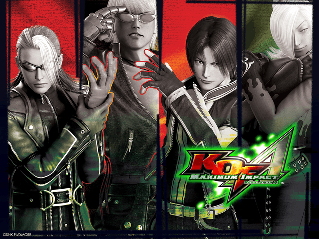 King of Fighters Maximum Impact Maniax title screen for Xbox